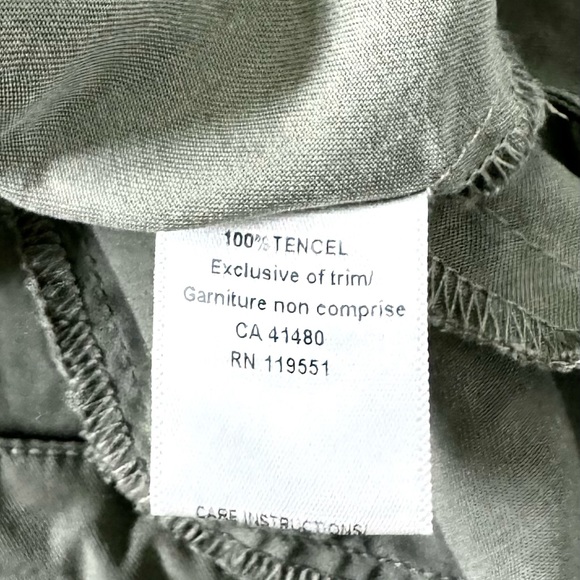 Gentle Fawn 100% Tencel Hooded Utility Jacket - Olive Green - Picture 6 of 6